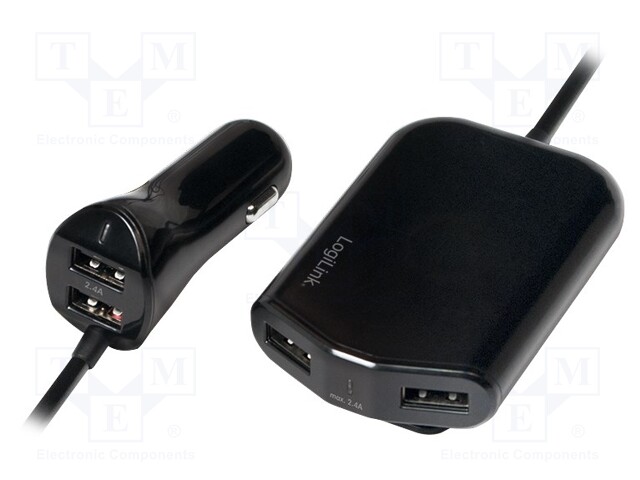 Automotive power supply; USB A socket x4; Sup.volt: 12÷24VDC