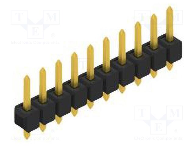 Connector: pin strips; pin header; male; PIN: 10; 2.54mm; THT; 1x10