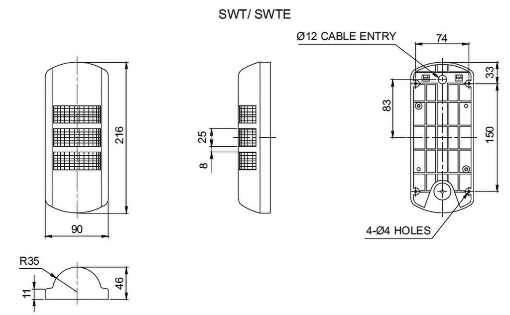 Signaller: signalling column; buzzer,continuous light; LED; IP55