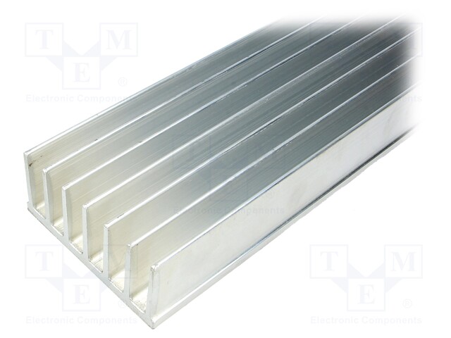 Heatsink: extruded; grilled; L: 1000mm; W: 78mm; H: 35mm; aluminium