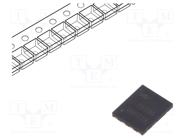 Transistor: N-MOSFET x2; unipolar; 30V; 22/85A; 9.6/30W; DFN5x6