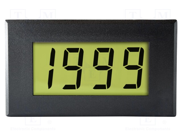 Ammeter; digital,mounting; on panel; Char: 19mm; Sampling: 3x/s