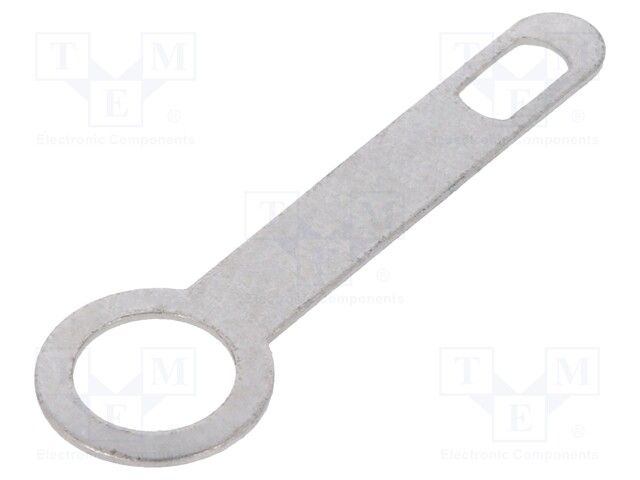 Solder lug terminal; 0.3mm; M4; Ø: 4.3mm; screw; straight