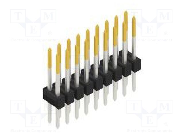 Connector: pin strips; pin header; male; PIN: 18; 2.54mm; THT; 2x9