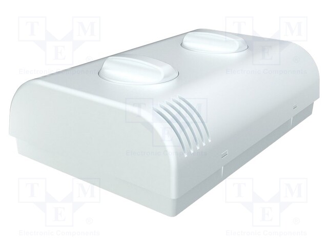 Enclosure: wall mounting; X: 80mm; Y: 120mm; Z: 33.2mm; ABS; white