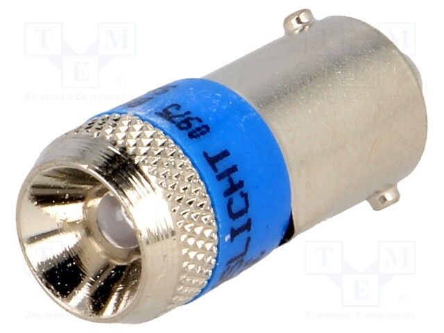 LED lamp; Colour: blue; Cap: BA9S; 24VAC; 24VDC