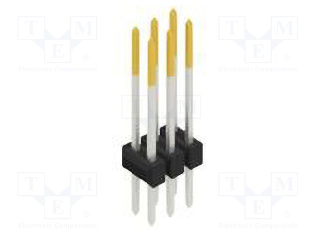 Connector: pin strips; pin header; male; PIN: 6; 2.54mm; THT; 2x3