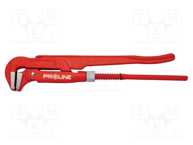 Wrench; adjustable; 11/2"; 420mm; forged,maximum bend angle 90°