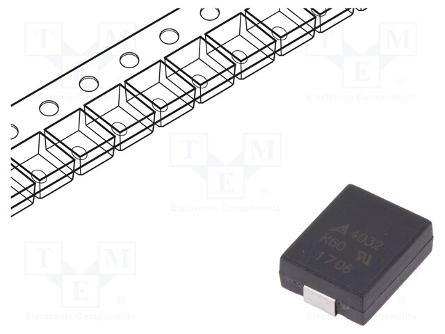 Varistor: metal-oxide; SMD; 4032; 60VAC; 85VDC; 4.8J; 1.2kA; 38V