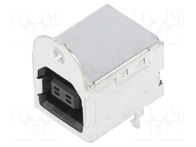 Socket; USB A; on PCBs; THT; PIN: 4; USB 2.0; gold-plated