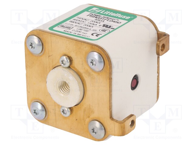 Fuse: fuse; ultra rapid; 450A; 690VAC; 600VDC; ceramic,industrial