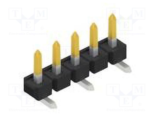 Connector: pin strips; pin header; male; PIN: 5; 2.54mm; SMT; 1x5