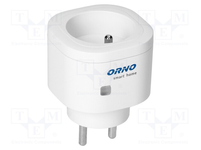 Power socket; plug-in; 230VAC; IP20; 13A; 30m; OR-SH-1731; white