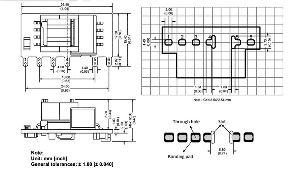 Converter: AC/DC; 3W; 85÷305VAC; Usup: 70÷430VDC; Uout: 9VDC; 76%
