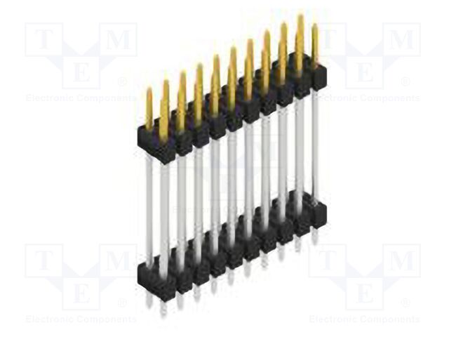 Connector: pin strips; pin header; male; PIN: 20; 2.54mm; THT; 2x10