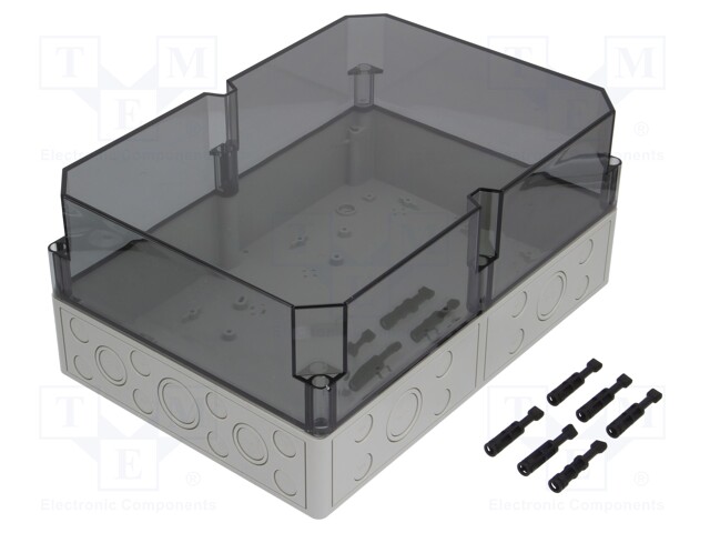 Enclosure: multipurpose; X: 254mm; Y: 361mm; Z: 165mm; TK PS; grey