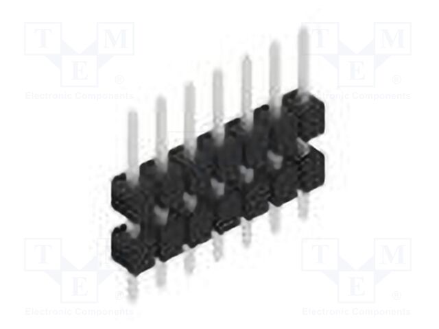 Connector: pin strips; pin header; male; PIN: 7; 2.54mm; THT; 1x7