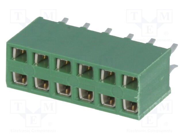 Socket; pin strips; HV-100; female; PIN: 12; straight; 2.54mm; THT