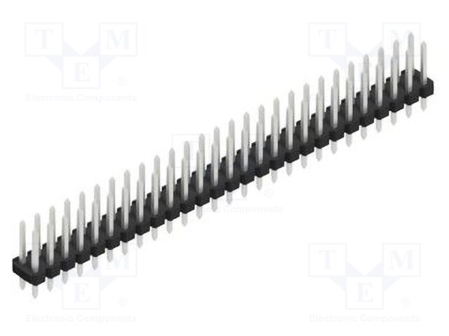 Connector: pin strips; pin header; male; PIN: 54; 2.54mm; THT; 2x27