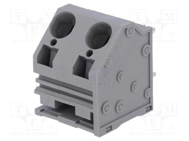 PCB terminal block; angled; 15mm; ways: 2; on PCBs; 0.2÷16mm2; 65A