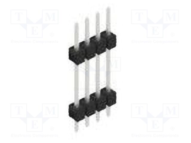 Connector: pin strips; pin header; male; PIN: 4; 2.54mm; THT; 1x4