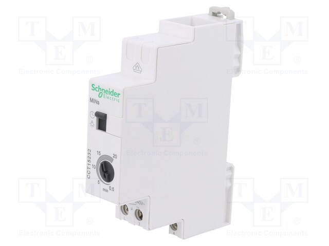 Timer; Range: 0,5min÷20min; SPST-NO; 230VAC; DIN; OUT 1: 250VAC/16A