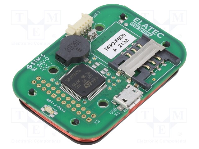 RFID reader; 4.3÷5.5V; GPIO,I2C,RS232,serial,SPI,USB,WIEGAND