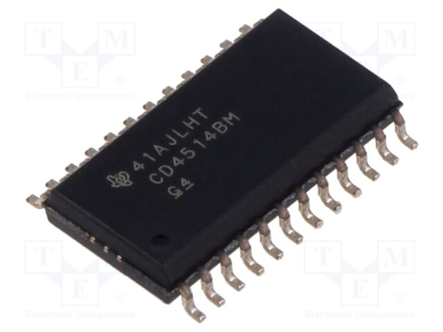 IC: digital; 4 to 16 line,decoder,latch; CMOS; SMD; SO24; CD4000