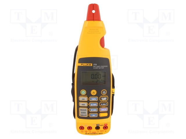 Current loop clamp meter; LCD,with a backlit; VDC: 0÷30V; IP40