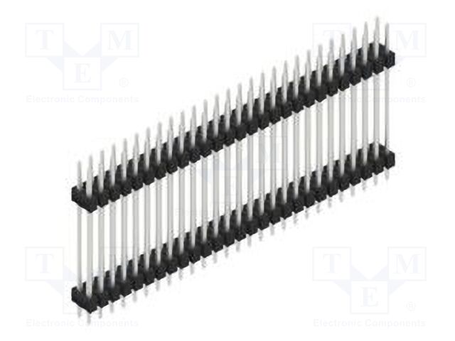 Connector: pin strips; pin header; male; PIN: 54; 2.54mm; THT; 2x27