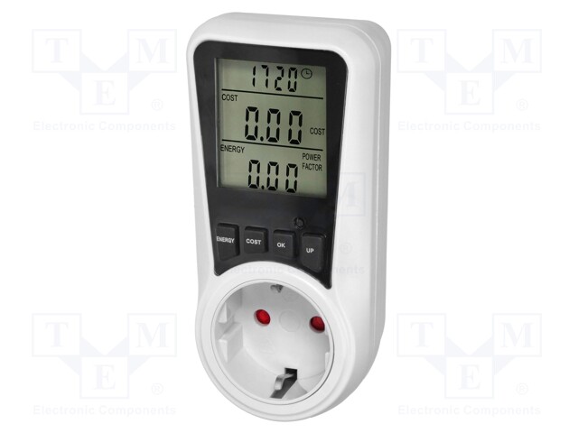 Controller; plug-in; IP20; 16A; 230VAC 50/60Hz; Display: LCD; white