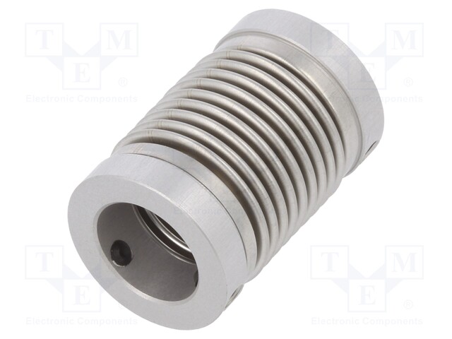 Coupling; Ø1: 12mm; Ø2: 12mm; Mat: aluminium,stainless steel