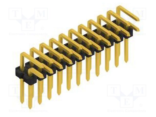 Connector: pin strips; pin header; male; PIN: 22; 2.54mm; THT; 2x11