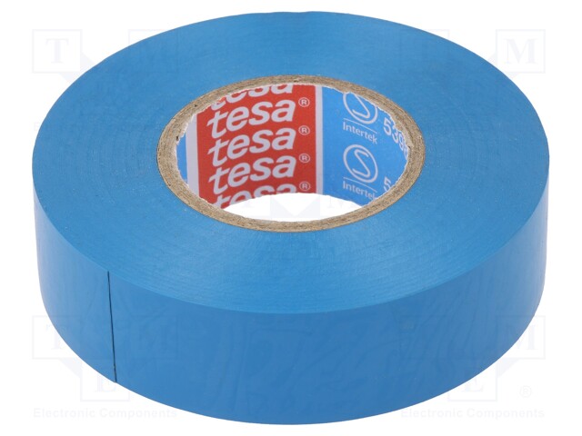 Electrically insulated tape; PVC; W: 19mm; L: 25m; blue