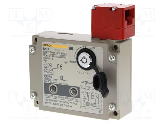 Safety switch: bolting; D4BL; NC x2; IP67; Electr.connect: G1/2