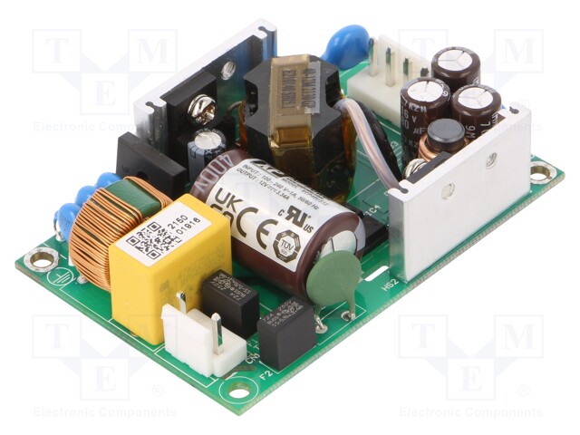 AC/DC Open Frame Power Supply (PSU), ITE & Medical, 1 Output, 40 W, 85V AC to 264V AC