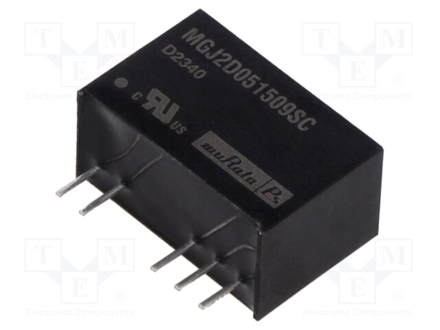 Converter: DC/DC; 2W; Uin: 4.5÷5.5V; Uout: 15VDC; Uout2: -8.7VDC