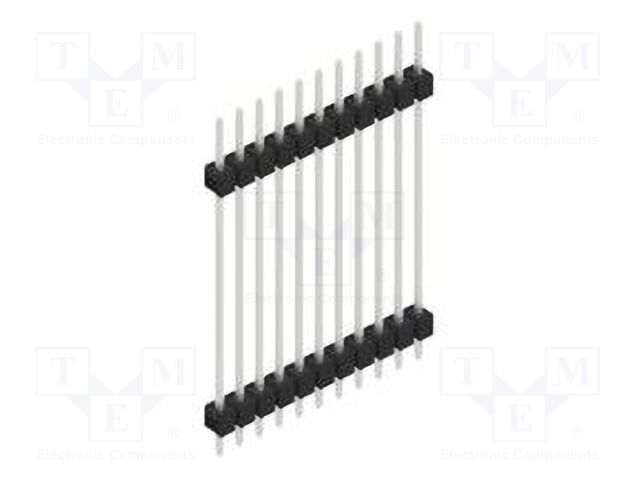 Connector: pin strips; pin header; male; PIN: 11; 2.54mm; THT; 1x11