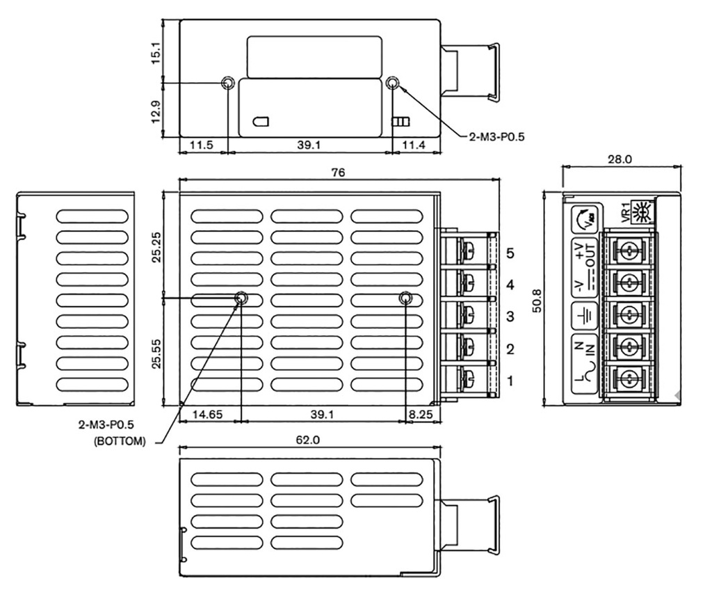 Power supply: switched-mode; modular; 10W; 3.3VDC; 3A; OUT: 1; 130g
