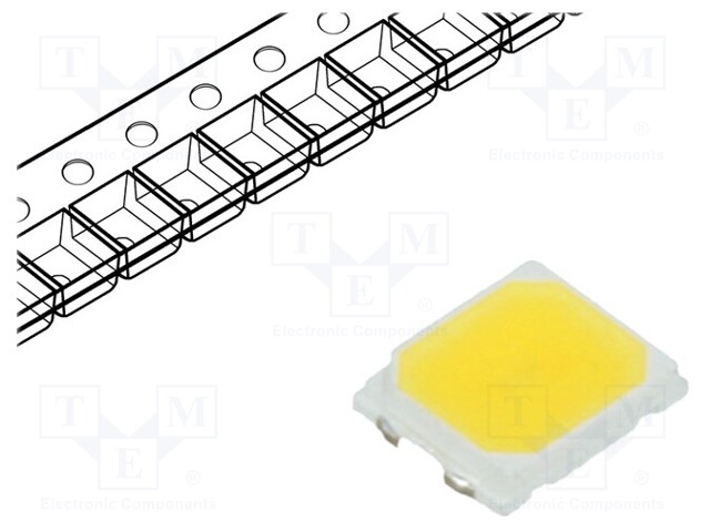 LED; SMD; 2835; white neutral; 24÷30lm; 4000(typ)K; 80; 120°; 60mA