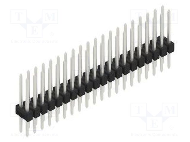 Connector: pin strips; pin header; male; PIN: 40; 2.54mm; THT; 2x20