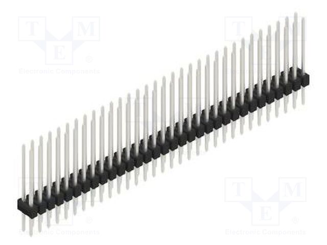 Connector: pin strips; pin header; male; PIN: 64; 2.54mm; THT; 2x32