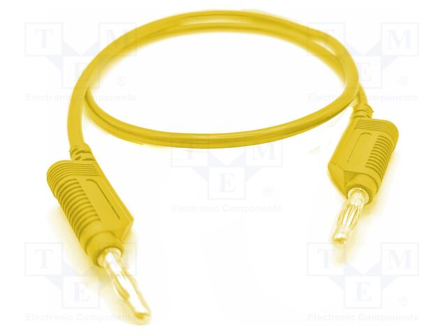 Test lead; 60VDC; 32A; banana plug 4mm,both sides; Len: 0.5m