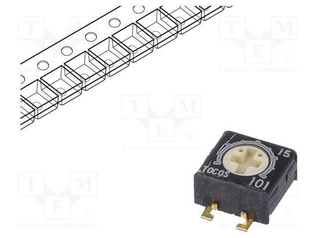 Potentiometer: mounting; single turn; 50kΩ; 250mW; SMD; ±20%