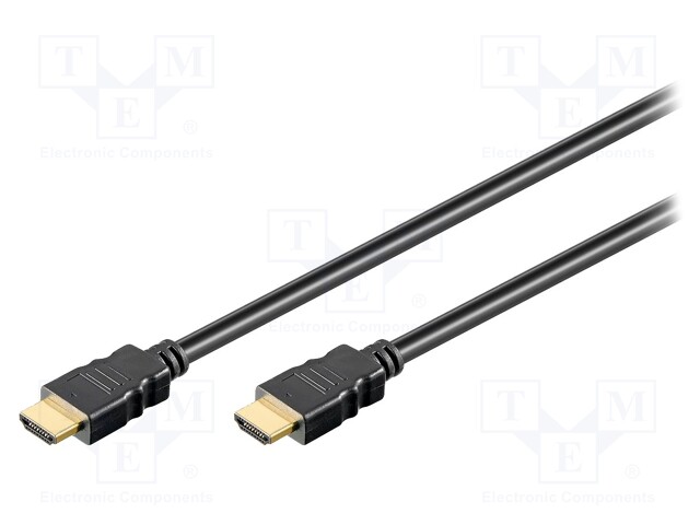 Cable; HDMI 1.4; HDMI plug,both sides; 5m; black