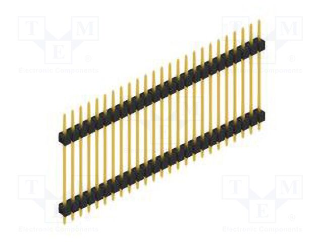 Connector: pin strips; pin header; male; PIN: 25; 2.54mm; THT; 1x25