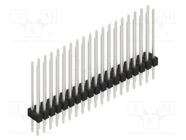 Connector: pin strips; pin header; male; PIN: 38; 2.54mm; THT; 2x19