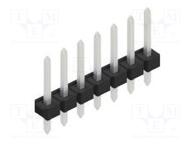 Connector: pin strips; pin header; male; PIN: 7; 2.54mm; THT; 1x7