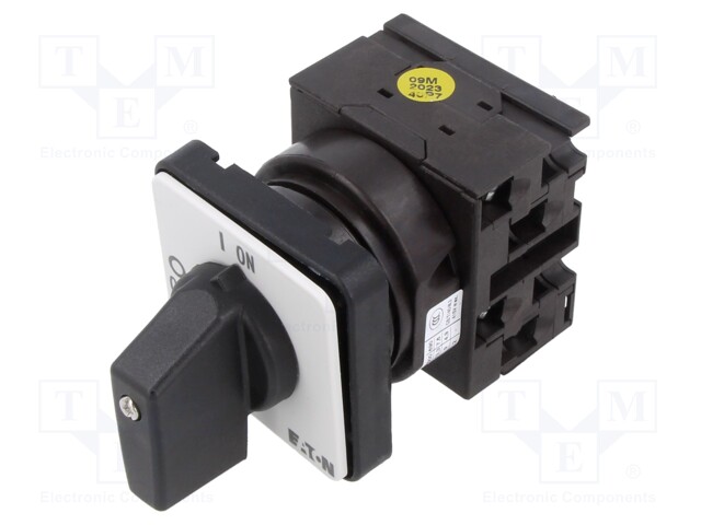 Switch: cam switch; Stabl.pos: 2; 20A; OFF-ON; for building in