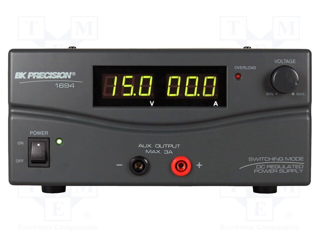 Power supply: laboratory; Channels: 1; 1÷15V; 0÷60A